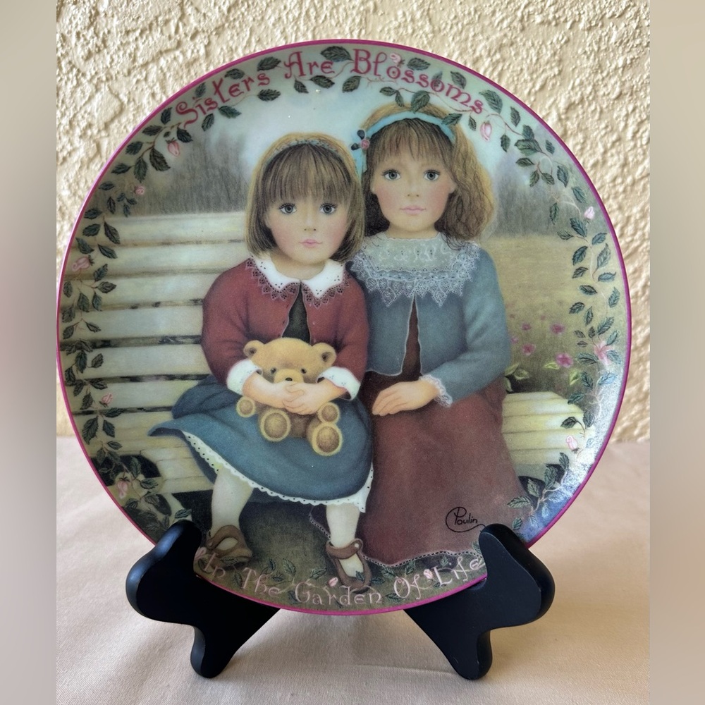 Sisters in the Garden Decorative Plate